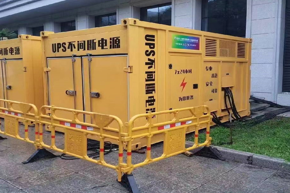 大厂发电机租赁施工现场