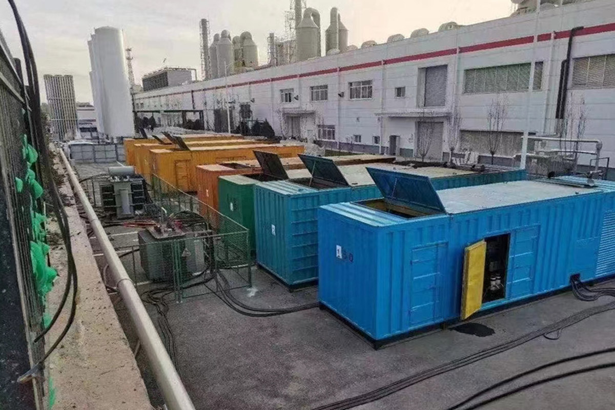 大厂发电机租赁施工现场